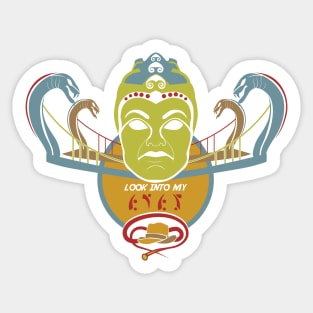 Look Into My Eyes - Indiana Jones Artwork Sticker